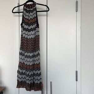 Chevron short sleeve dress